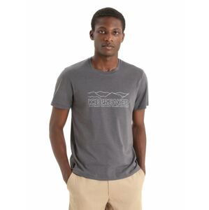 ICEBREAKER Mens Central Classic SS Tee Icebreaker Story, Monsoon velikost: L