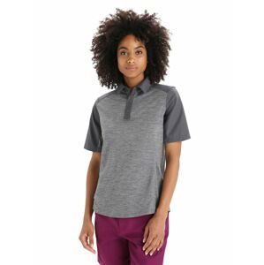 ICEBREAKER Wmns Hike SS Top, Gritstone Heather/Monsoon velikost: L