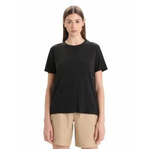 ICEBREAKER Wmns Merino Linen SS Tee, Black velikost: L