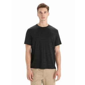 ICEBREAKER Mens Merino Linen SS Tee, Black velikost: L