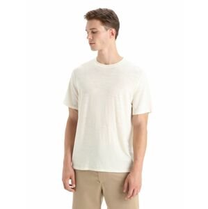 ICEBREAKER Mens Merino Linen SS Tee, Chalk velikost: L