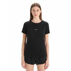 Dámské merino triko krátký rukáv ICEBREAKER Wmns ZoneKnit SS Tee, Black velikost: M