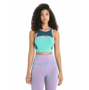 ICEBREAKER Wmns ZoneKnit Sport Bra, Fresh/Green Glory velikost: L