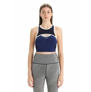 Dámské merino podprsenka ICEBREAKER Wmns ZoneKnit Sport Bra, Royal Navy/Midnight Navy velikost: S