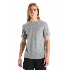 Pánské merino triko krátký rukáv ICEBREAKER Mens ZoneKnit SS Tee, Metro Heather velikost: M