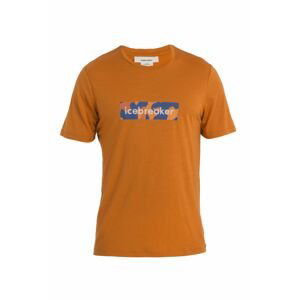 ICEBREAKER Mens Merino 150 Tech Lite II SS Tee Natural Shades Logo, Earth velikost: L