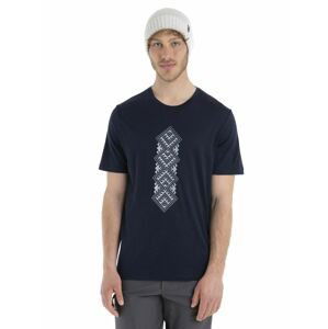 ICEBREAKER Mens Merino 150 Tech Lite II SS Tee Maunga Toa, Midnight Navy velikost: S