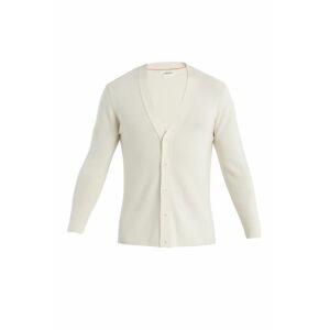 ICEBREAKER Mens Merino Smart Cardigan, Undyed velikost: L