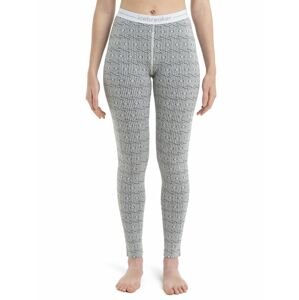 ICEBREAKER Wmns Merino 260 Vertex Leggings Herenga, Snow/Black velikost: L