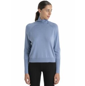 ICEBREAKER Wmns MerinoFine Luxe High Neck Sweater, Kyanite velikost: L