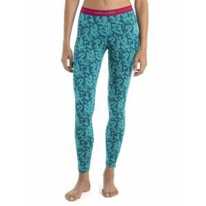 ICEBREAKER Wmns Merino 200 Oasis Leggings Macro Camo, Flux Green/Dk Flux/Aop velikost: M