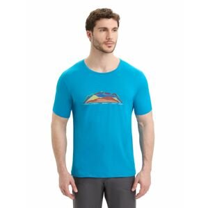 ICEBREAKER Mens Tech Lite II SS Tee TBC, Geo Blue velikost: S