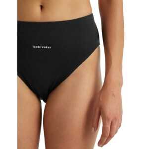 Dámské kalhotky ICEBREAKER Wmns Queens High Cut Brief, Black velikost: XL