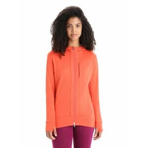 ICEBREAKER Wmns Quantum III LS Zip Hoodie, Vibrant Earth/Prplegze velikost: S