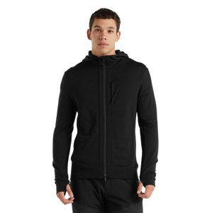 Pánská mikina ICEBREAKER Mens Quantum III LS Zip Hood, Black velikost: L