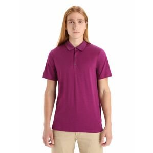 ICEBREAKER Mens Tech Lite II SS Polo, Go Berry velikost: L