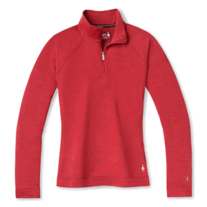 Smartwool W Merino 250 Baselayer 1/4 Zip Boxed pomegranate heather Velikost: S