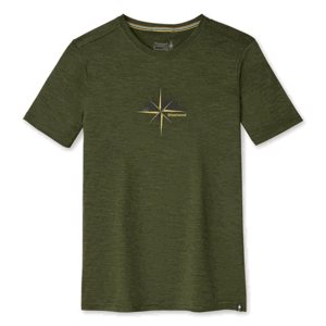 Smartwool M Merino Sport 150 Mountain Journey Graphic Tee moss green heather Velikost: XXL pánské triko