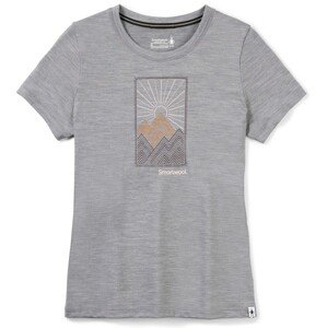 Smartwool W MERINO SPORT 150 ALPINE START SS GRAPHIC TEE light gray heather Velikost: L