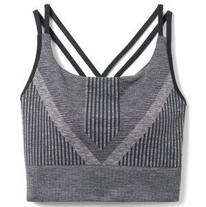 Smartwool W INTRAKNIT STRAPPY BRA black heather Velikost: M spodní prádlo