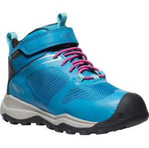 Keen WANDURO MID WP CHILDREN fjord blue/fuchsia purple Velikost: 30 dětské boty