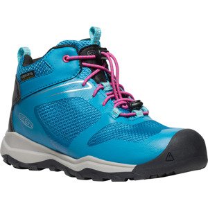 Keen WANDURO MID WP YOUTH fjord blue/fuchsia purple Velikost: 39 dětské boty