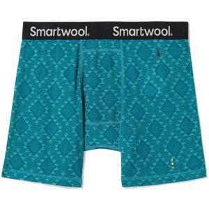 Smartwool MERINO PRINT BOXER BRIEF BOXED deep lake Velikost: XXL boxerky