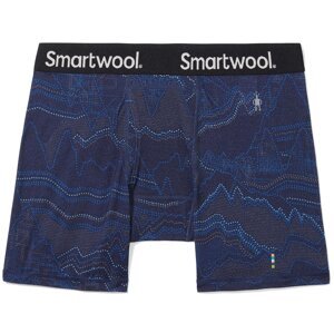 Smartwool MERINO PRINT BOXER BRIEF BOXED deep navy digital summit print Velikost: XXL boxerky