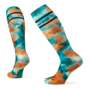 Smartwool W SKI FULL CUSHION TIE DYE PRINT OTC cascade green Velikost: S ponožky