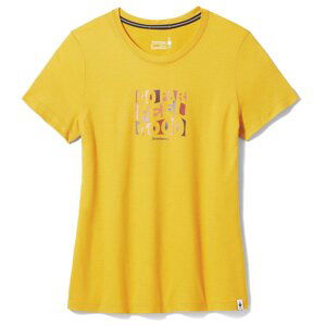 Smartwool W SWEET TRIP GRAPHIC SHORT SLEEVE TEE honey gold Velikost: M tričko