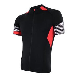 SENSOR CYKLO RACE pánský dres kr.ruk. černá/červená Velikost: M