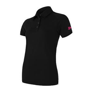 SENSOR MERINO ACTIVE POLO dámské triko kr.rukáv černá Velikost: S