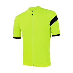 SENSOR CYKLO COOLMAX CLASSIC pánský dres kr.rukáv celozip neon yellow Velikost: S