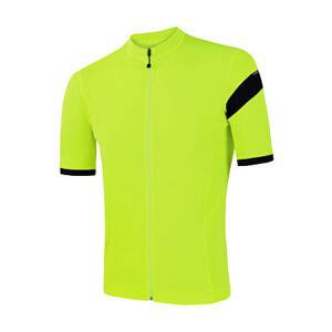 SENSOR CYKLO COOLMAX CLASSIC pánský dres kr.rukáv celozip neon yellow Velikost: L