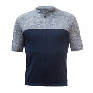 SENSOR CYKLO MOTION pánský dres kr.rukáv celozip deep blue/šedá Velikost: XXL