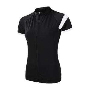 SENSOR CYKLO COOLMAX CLASSIC dámský dres kr.rukáv celozip true black Velikost: XL