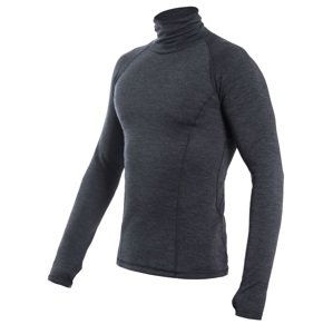 SENSOR MERINO BOLD pánské triko dl.rukáv roll neck anthracite gray Velikost: L pánské triko