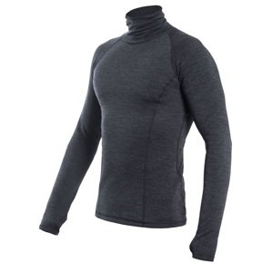 SENSOR MERINO BOLD pánské triko dl.rukáv roll neck anthracite gray Velikost: XXL pánské triko