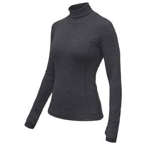 SENSOR MERINO BOLD dámské triko dl.rukáv roll neck anthracite gray Velikost: S dámské triko