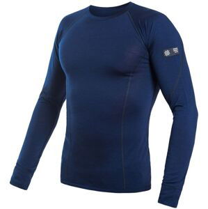 SENSOR MERINO ACTIVE pánské triko dl.rukáv deep blue Velikost: S spodní prádlo