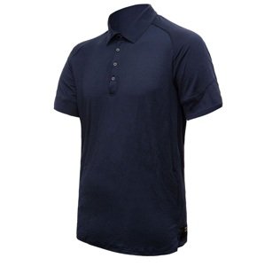 SENSOR MERINO ACTIVE polo pánské triko kr.rukáv deep blue Velikost: M pánské tričko s krátkým rukávem