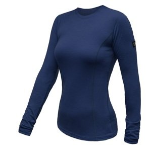 SENSOR MERINO ACTIVE dámské triko dl.rukáv deep blue Velikost: L dámské tričko s dlouhým rukávem