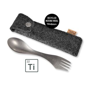 Light My Fire Spork Kit Titanium in Merinowool Case