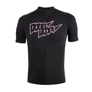 Fresh Trash Men´s Lite Merino Jersey true black Velikost: XL pánský cyklistický dres