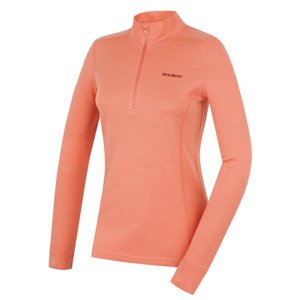 Husky Dámská merino mikina Aron Zip L light orange Velikost: XL