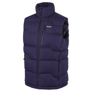 Husky Pánská péřová vesta na zip Deep M dark blue Velikost: S pánská vesta