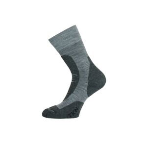 Lasting TKN 800 šedá ponožky celoroční Velikost: (34-37) S ponožky