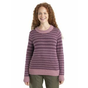 ICEBREAKER Wmns Waypoint Crewe Sweater, Crystal/Nightshade velikost: XS