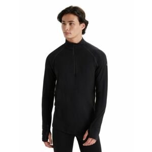 Pánské triko ICEBREAKER Mens 200 Zone LS Half Zip, Black velikost: L