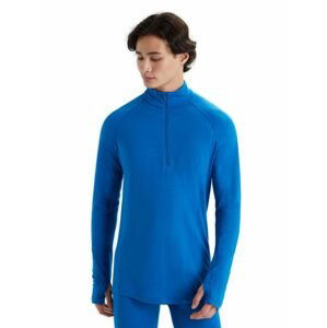 Pánské triko dlouhý rukáv, 1/2 zip ICEBREAKER Mens 200 Zone LS Half Zip, Lazurite velikost: L